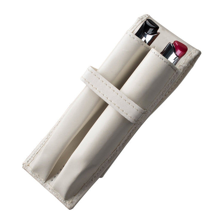 Double Pen Case Roller Pen Case Birthday Present Business Office Accessories(White)