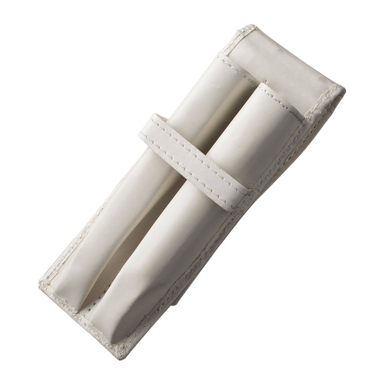 Double Pen Case Roller Pen Case Birthday Present Business Office Accessories(White)