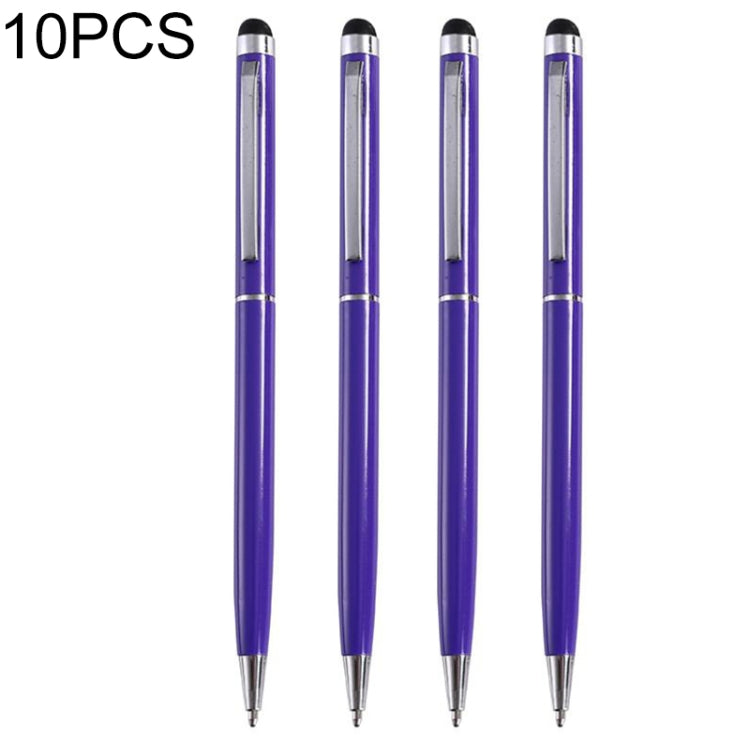 10 PCS Touch Pen Capacitive Touch Ballpoint Pen Children Student Stationery School Office Supplies, Ink Color:Black