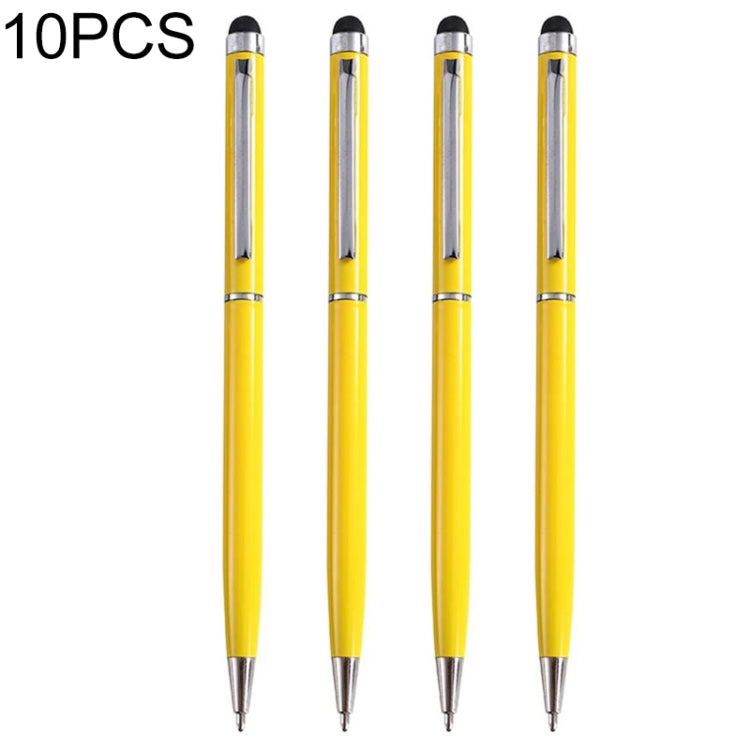 10 PCS Touch Pen Capacitive Touch Ballpoint Pen Children Student Stationery School Office Supplies, Ink Color:Black