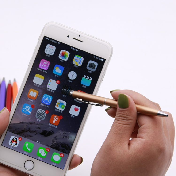 10 PCS Touch Pen Capacitive Touch Ballpoint Pen Children Student Stationery School Office Supplies, Ink Color:Black