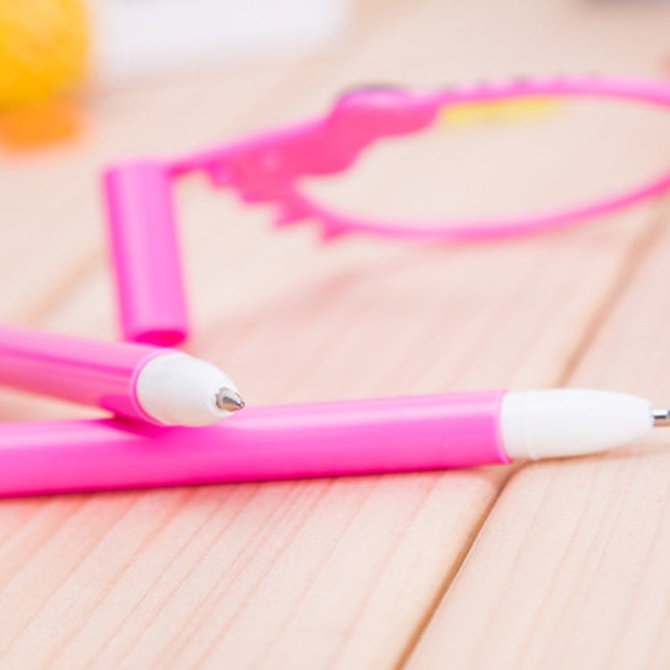 4 PCS 0.7mm Ballpoint Pen Cute Glasses Rollerball Pens School Supplies Kids Stationery Random Color Delivery