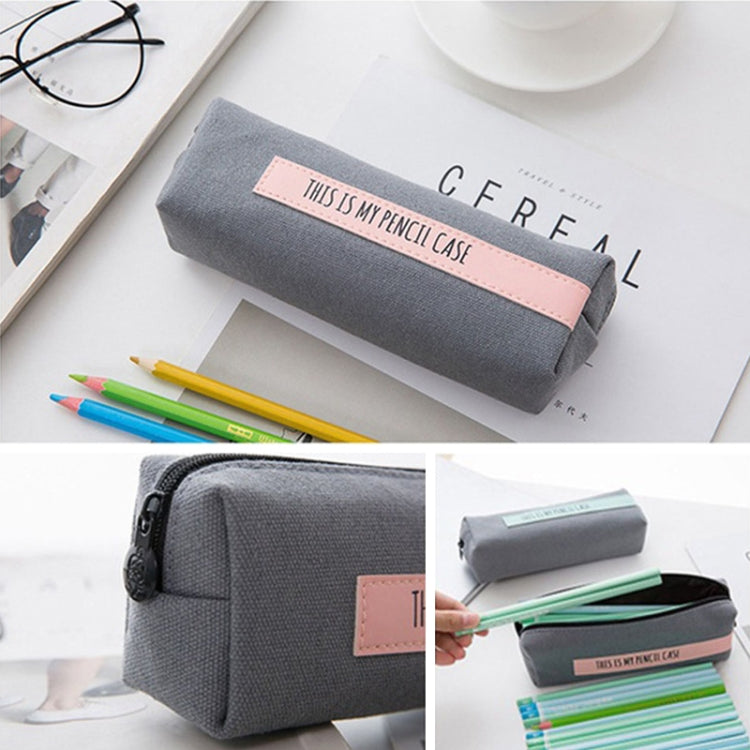 Simple Large Letter School Pencil Case Pen Bag Stationery Office School Supplies Pen Pouch Cosmetic Cases Coin Purse Storage Bags