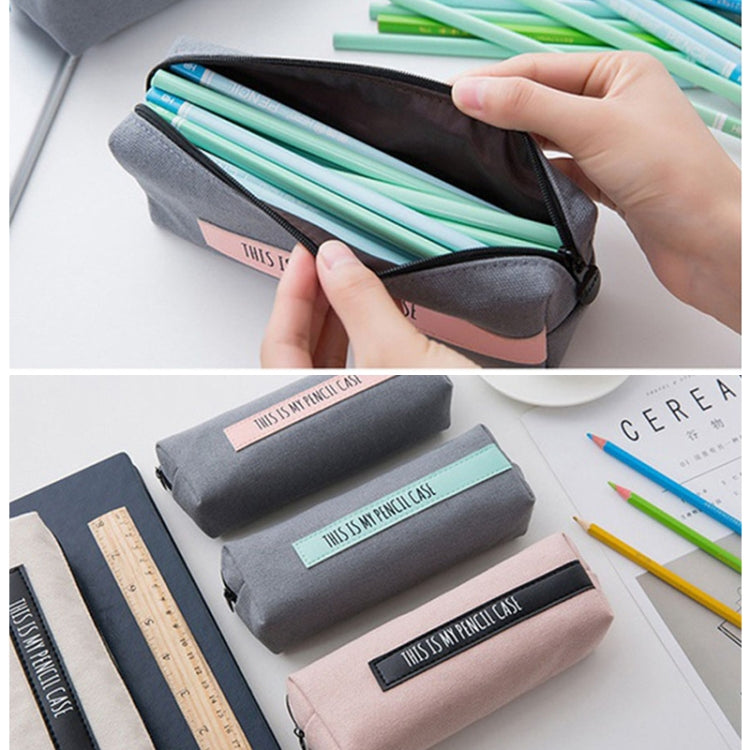 Simple Large Letter School Pencil Case Pen Bag Stationery Office School Supplies Pen Pouch Cosmetic Cases Coin Purse Storage Bags