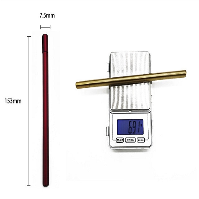 5 PCS Simple Triprism Ballpoint Pen Pure Metal Color School Office Stationery Supplies