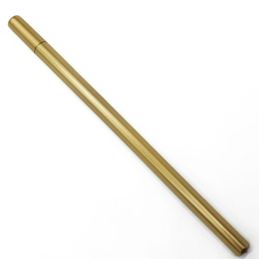 5 PCS Simple Triprism Ballpoint Pen Pure Metal Color School Office Stationery Supplies