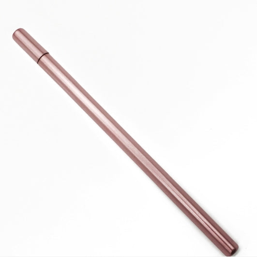 5 PCS Simple Triprism Ballpoint Pen Pure Metal Color School Office Stationery Supplies
