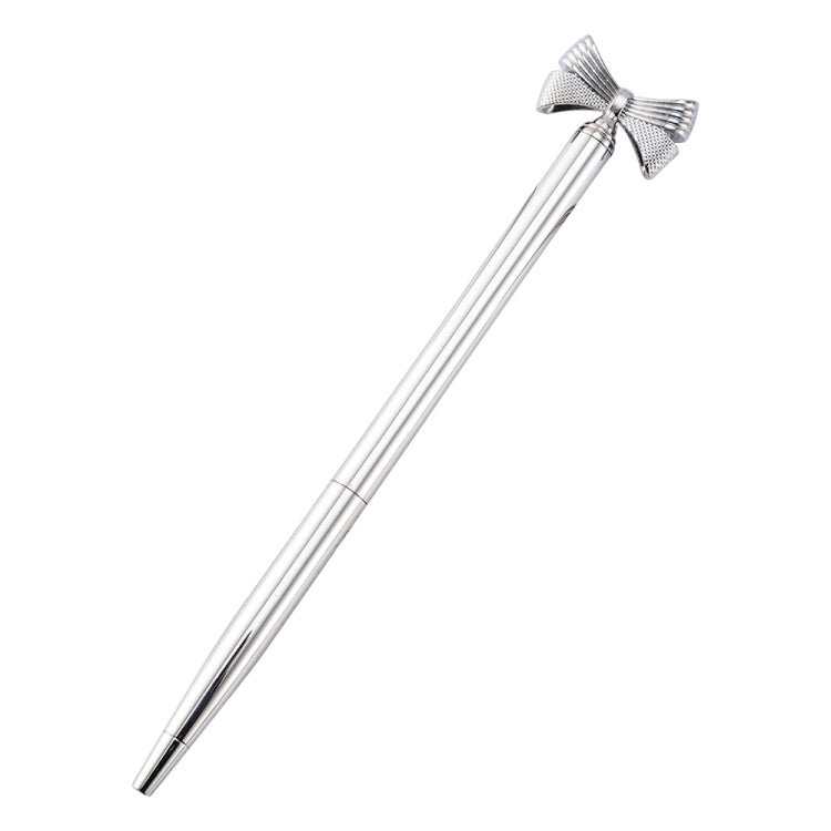 2 PCS Cute Bow Ballpoint Pen Metal Ball Pen Fashion School Office Supplies Students Gift