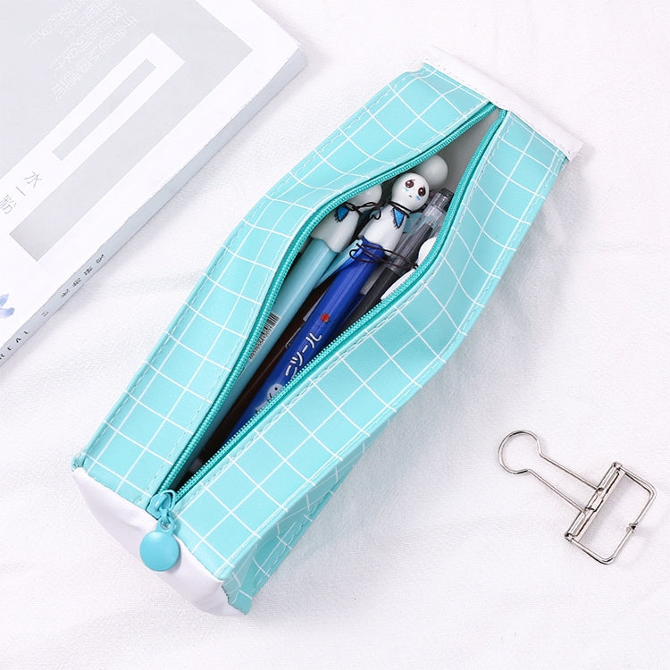 2 PCS Creative Simple Fun Text Milk Box Pen Small Fresh Male Female Students Pencil Bag Large Capacity Storage Stationery