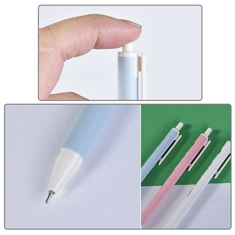 60 PCS 0.7mm Blue Refill Ballpoint Pen Plastic Press Writing Pens Office Supplies