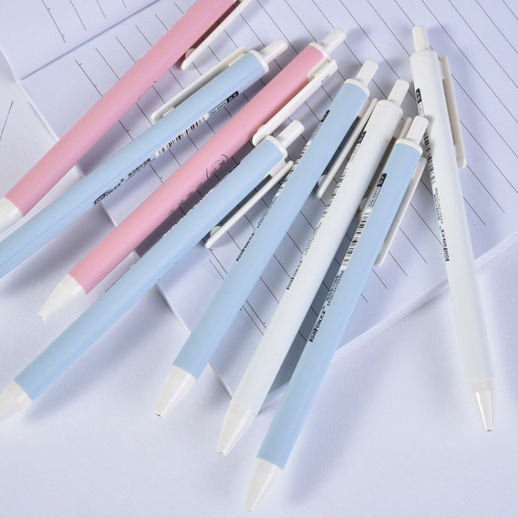 60 PCS 0.7mm Blue Refill Ballpoint Pen Plastic Press Writing Pens Office Supplies