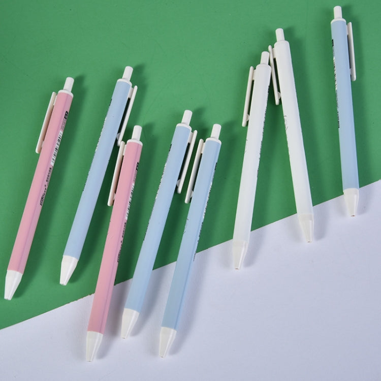 60 PCS 0.7mm Blue Refill Ballpoint Pen Plastic Press Writing Pens Office Supplies