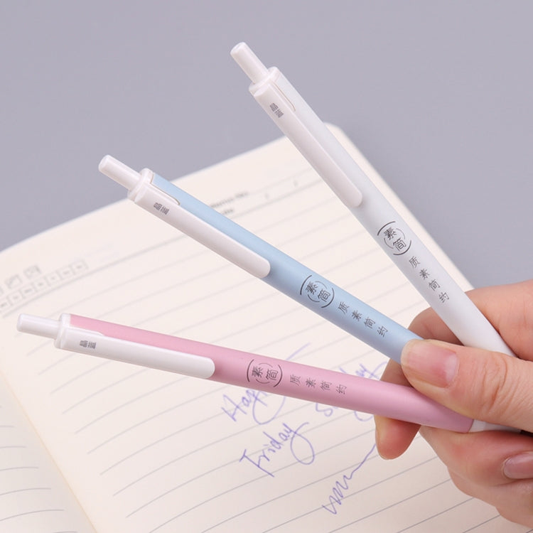 60 PCS 0.7mm Blue Refill Ballpoint Pen Plastic Press Writing Pens Office Supplies