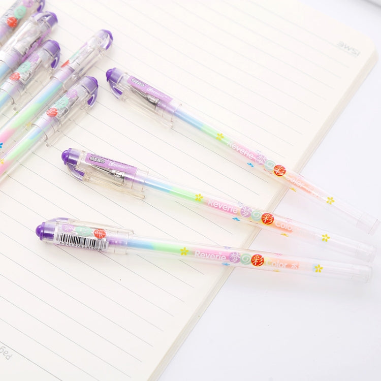 4 PCS Highlighters Stationery Writing Office Pen 6 in 1 Watercolor Pen Water Chalk DIY Handmade Photo Album Color Pen