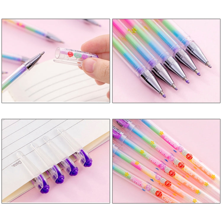 4 PCS Highlighters Stationery Writing Office Pen 6 in 1 Watercolor Pen Water Chalk DIY Handmade Photo Album Color Pen