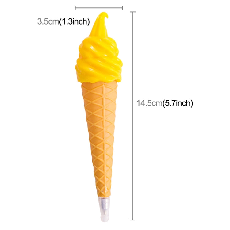 3 PCS Ice Cream Ballpoint Pens Office and School Kids Children Students Ball pen Stationery Random Color Delivery