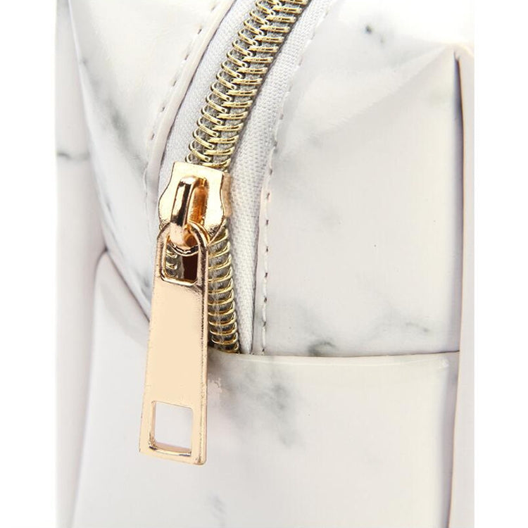 Cute Marble Pattern Pencil Cases Big Capacity PU Leather Cosmetic Bag Pencil Bag School Office Supplies