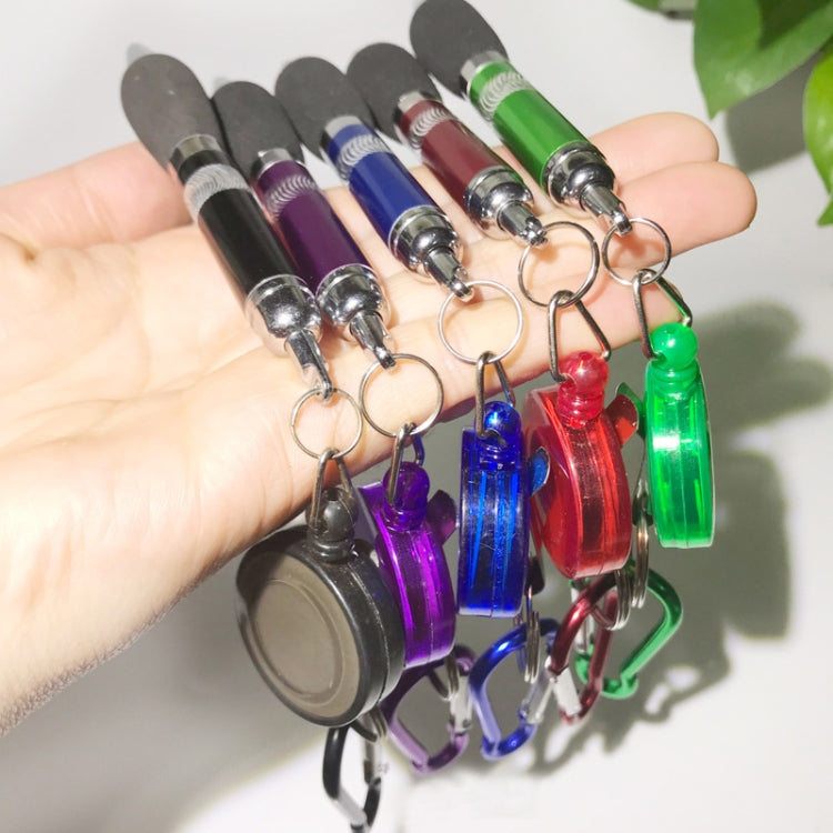 12PCS Retractable Badge Reel Belt Clip Carabiner Pen Ballpoint Pens Random Color Delivery