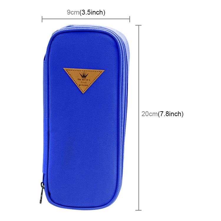 Rectangle Flip Design Pinkycolor Pen Box Pencil Pouch Student Office Stationery Zipper Bag