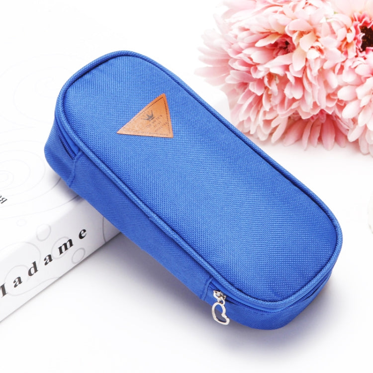 Rectangle Flip Design Pinkycolor Pen Box Pencil Pouch Student Office Stationery Zipper Bag
