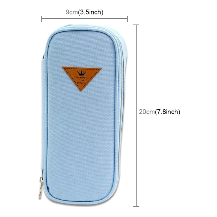 Rectangle Flip Design Pinkycolor Pen Box Pencil Pouch Student Office Stationery Zipper Bag