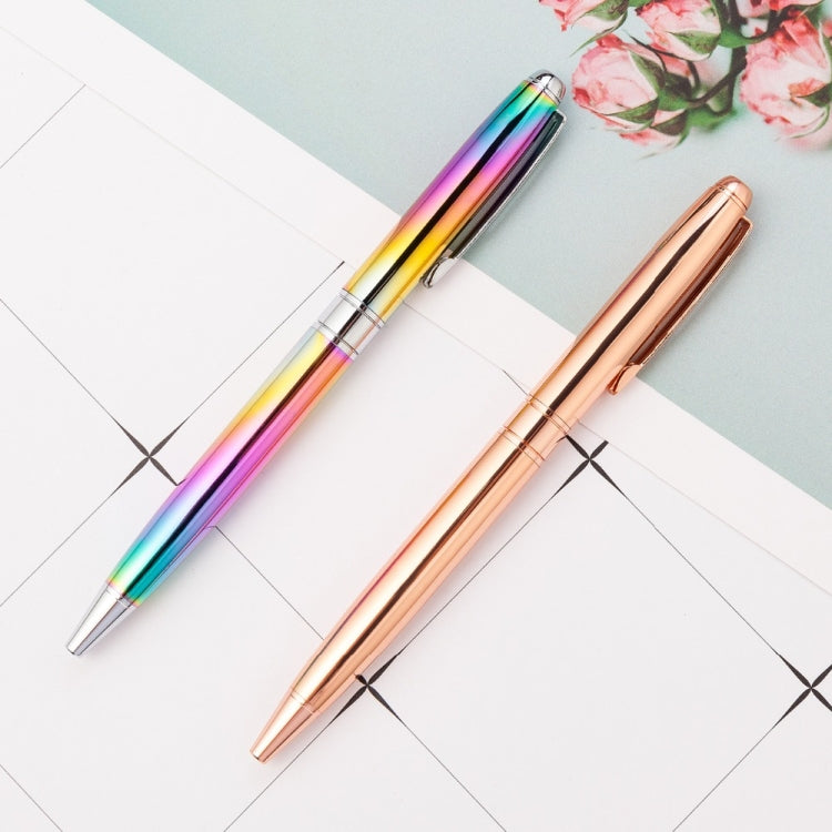 Metal Rotating Ballpoint Pen School Writing Office Signature Pen Creative Stationery Gift