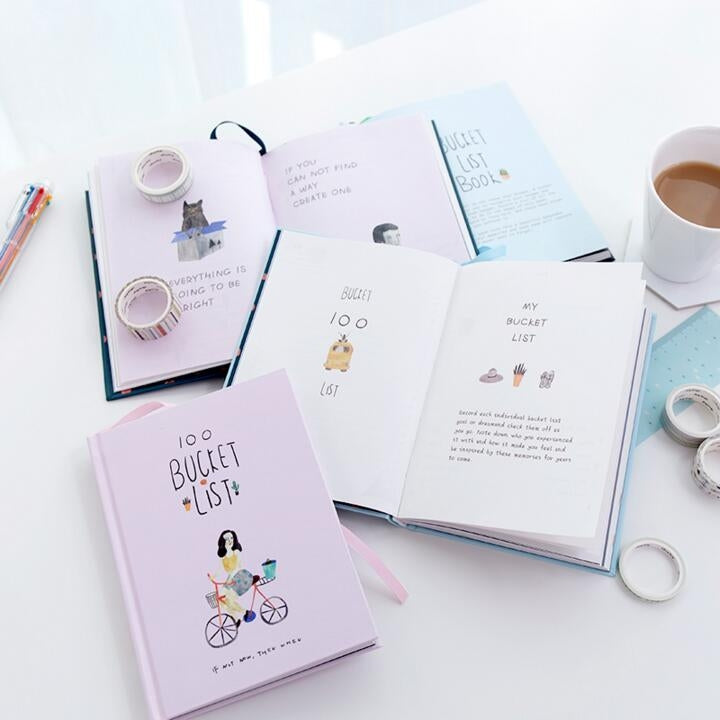 Planner Agenda Scheduler Notebook Stationery Gift with Pen & Stickers