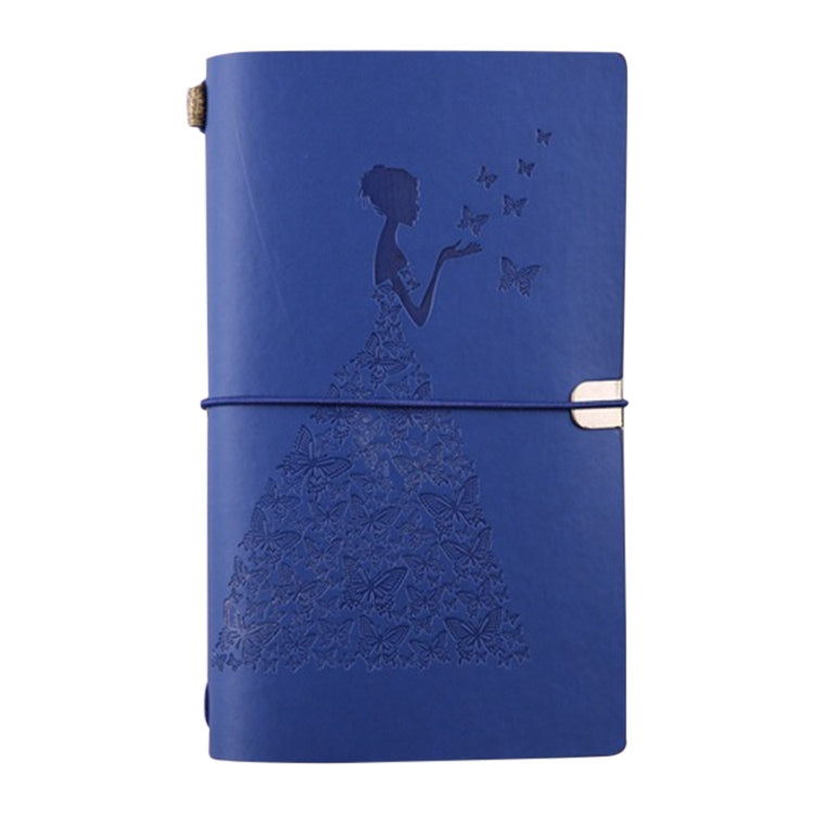 BSD020  Pretty Butterfly Lady Vintage Travelers Notebook Diary Notepad PU Leather Literature Journal Planners School Stationery