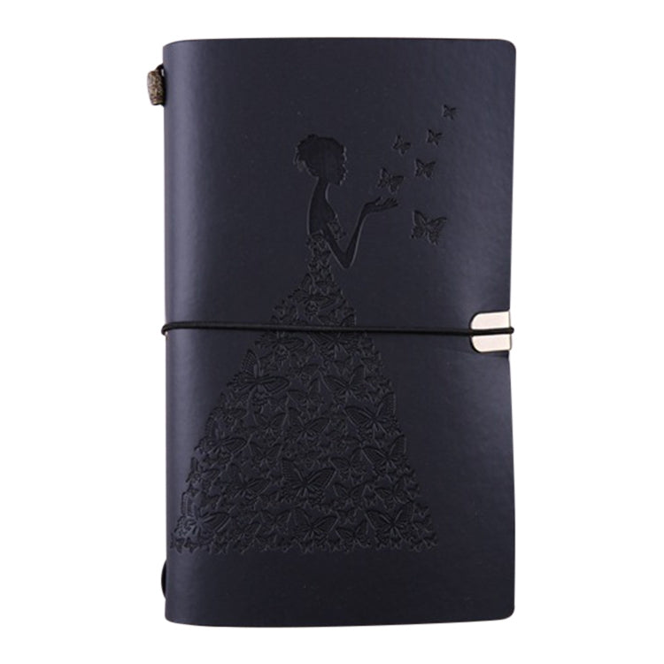 BSD020  Pretty Butterfly Lady Vintage Travelers Notebook Diary Notepad PU Leather Literature Journal Planners School Stationery