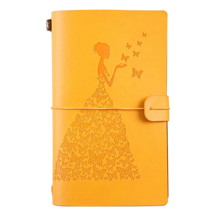BSD020  Pretty Butterfly Lady Vintage Travelers Notebook Diary Notepad PU Leather Literature Journal Planners School Stationery