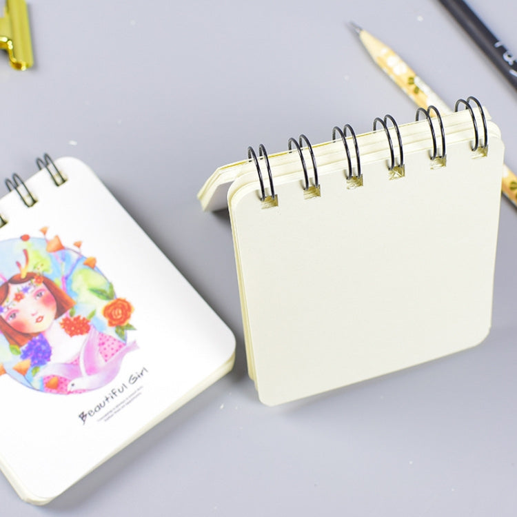 10 PCS 4F-NB Creative Coil Pocket Book with Small Notepad Fresh Retro Design Notebook, Color:Random delivery, Size:94x83mm