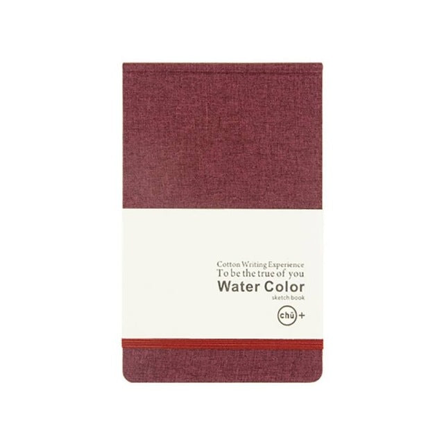 2 PCS A5 Cotton Cloth Watercolor Blank Notepad Child Painting Sketch Doodle Notebook, Size:A5