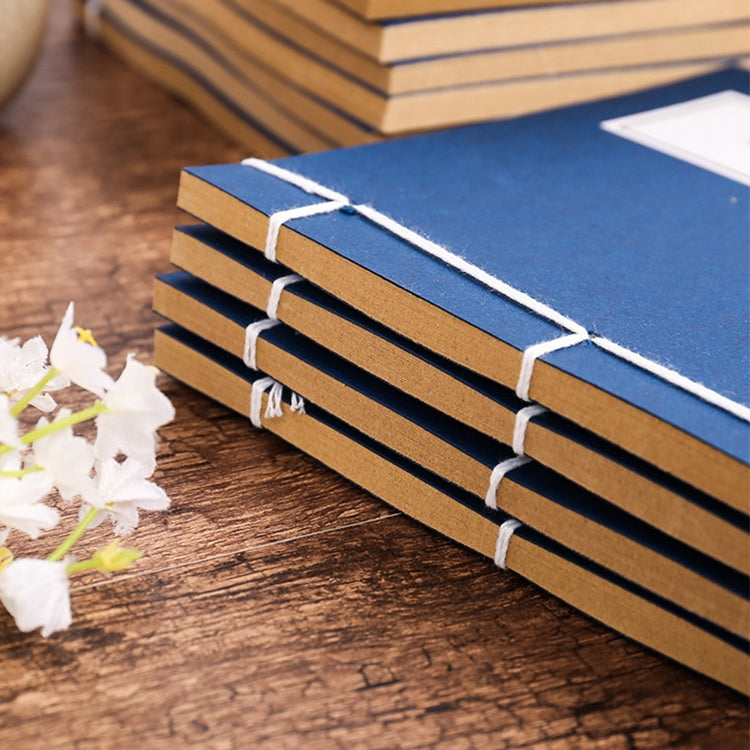 Chinese Style Traditional Ancient Notebook Antique Calligraphy Note Book Handmade Stitching Diary Kungfu Notepad