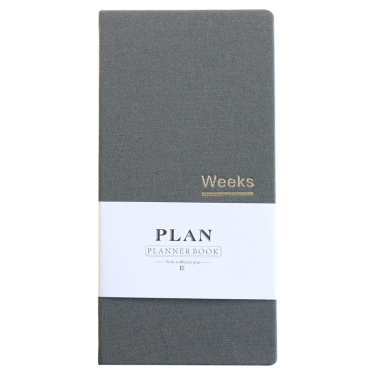 2 PCS Classic Hardcover Office School Weekly Planner Notebooks Stationery Personal Agenda Planner Organizer, Size:A6  18.9x9.4cm