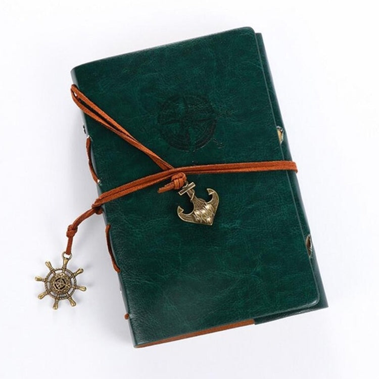 P697 Creative Corsair Anchor Stationery Notepad Office Supplies School Cute Retro Spiral Notebook Diary Book