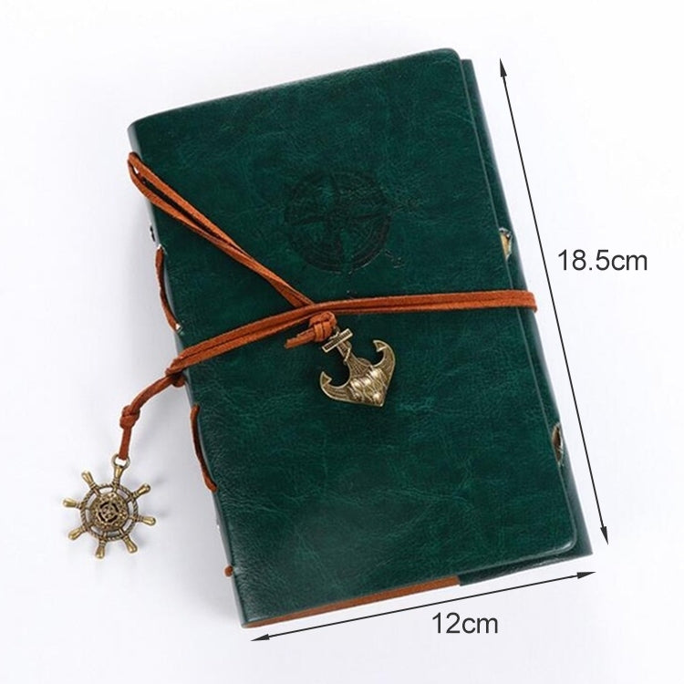 P697 Creative Corsair Anchor Stationery Notepad Office Supplies School Cute Retro Spiral Notebook Diary Book