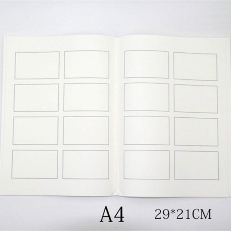 2 PCS 0928 Creative Movie Story Notebook Four Comic Painting Book Diary Book Sketch Book Stationery School Supplies, Size:A4