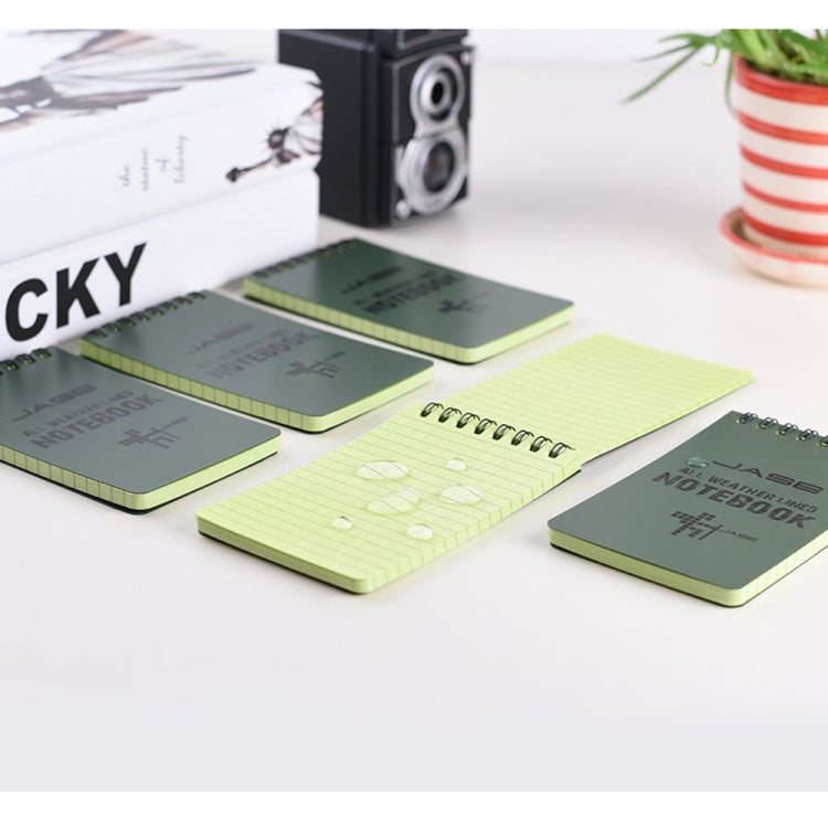 Foreign Language Learning Coil Book Green Waterproof Eye Protection Writing Paper Notebook