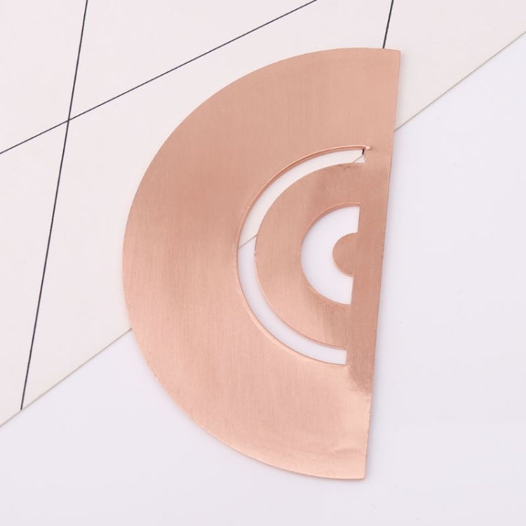 Protractor Ruler Drawing Measurement Math Tool Students Stationery Metal Angle Ruler