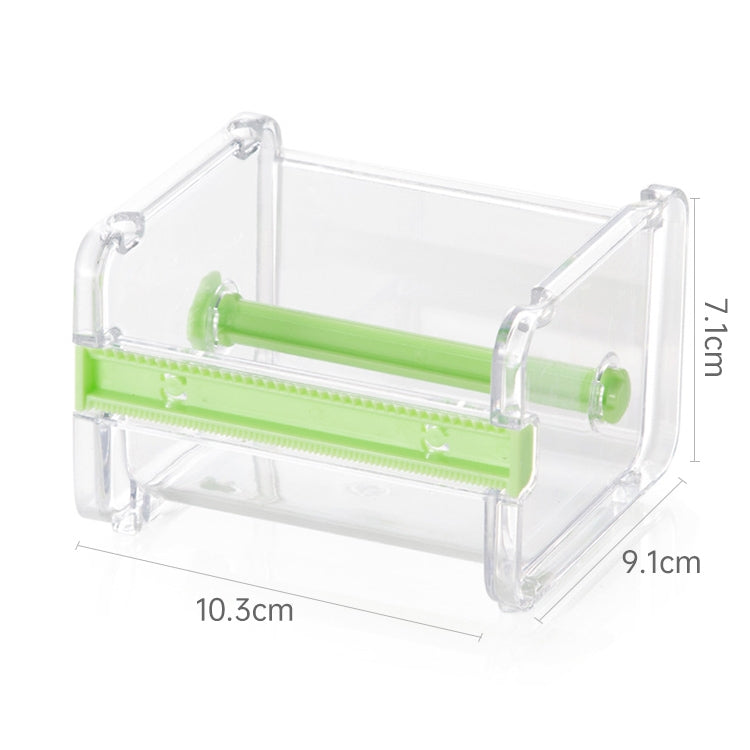 Tape Cutter Office Tape Dispenser Tape Storage Box, Size:10.3x9.1x7.1cm