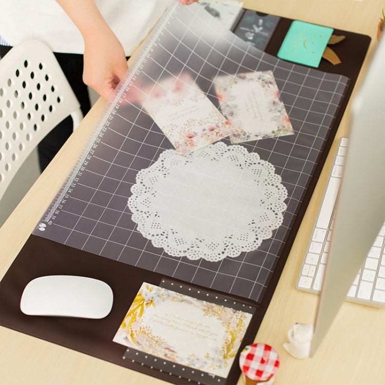 2 PCS Creative PVC Waterproof Multifunctional Desk Organizer Case Computer Keyboard Mouse Mat Set School Office Stationery Supplies