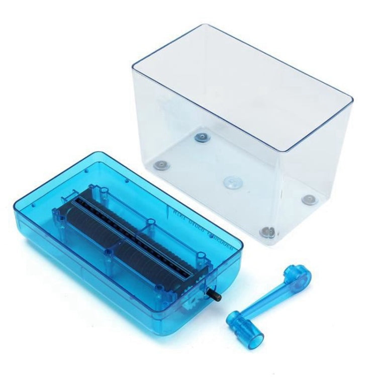 Mini Manual Shredder Crusher Destroyer Paper Documents Cutting Machine(Blue)