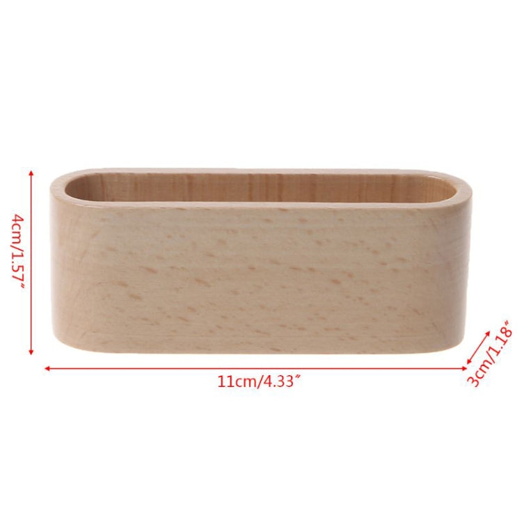 20 PCS Wooden Table Business Card Display Stand Memo Holder Storage Box Organizer, Type:Elm color