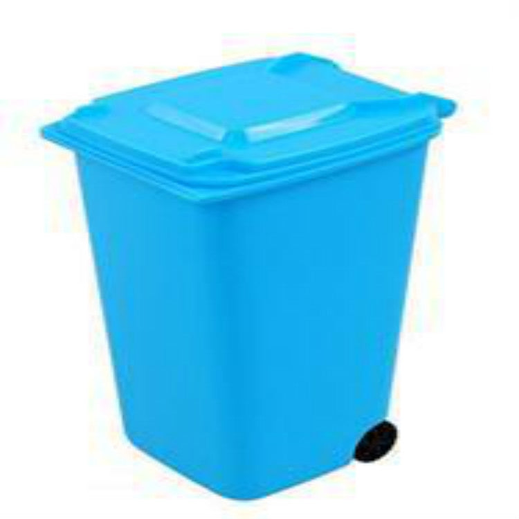 2 PCS Mini Desk Tidy Desktop Trash Can Stationery Organizer Pen Pot Holders