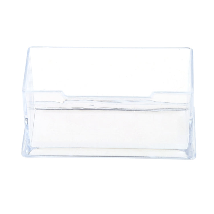 Clear Business Card Holder Desktop Office Acrylic Plastic Display Stand Rack