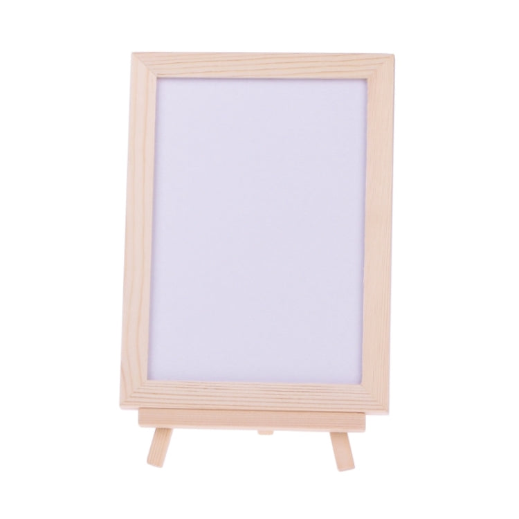 Desktop White Board Wood Frame Message Board Double Sided Whiteboard Easel White Memo Board