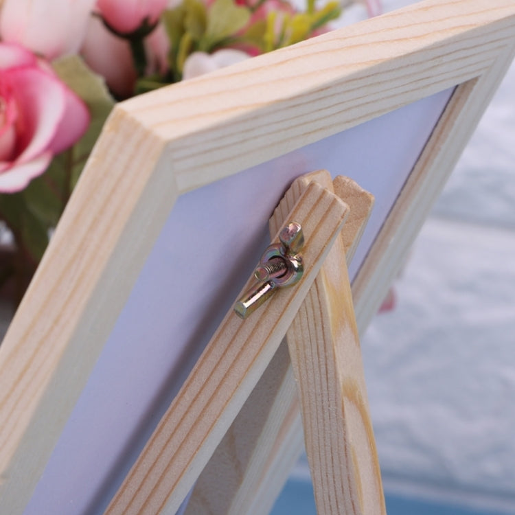 Desktop White Board Wood Frame Message Board Double Sided Whiteboard Easel White Memo Board