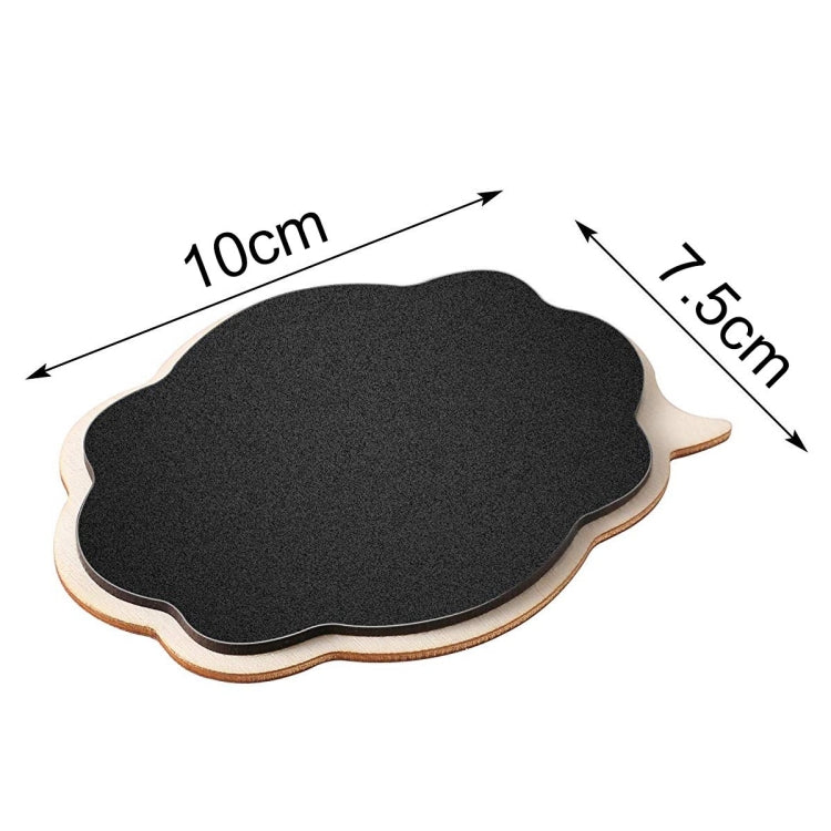 10 PCS Mini Thicker Cloud Shape Black Chalkboards Wood Small Message Board