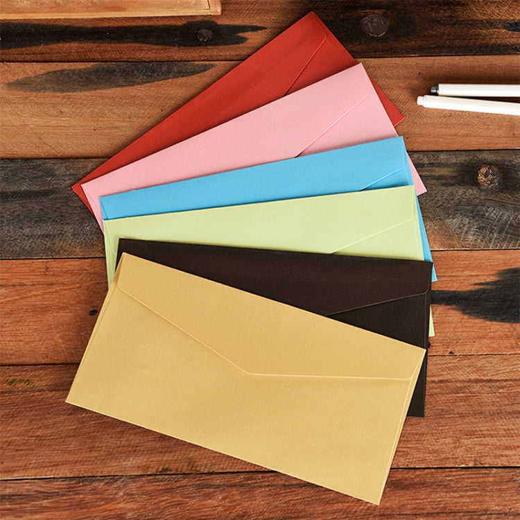 20 PCS Classical Kraft Envelopes Retro Envelope Blank Envelops Office Supplier Stationery(Pink)