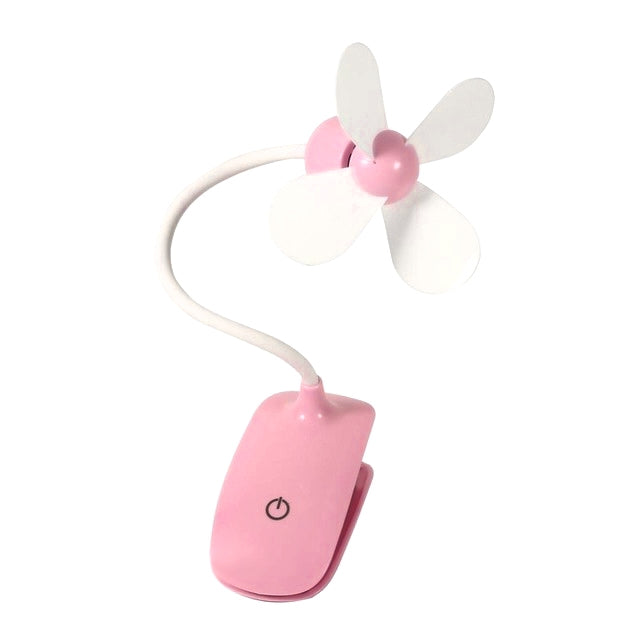 Mini Portable USB Rechargeable Touch Switch Electric Fan